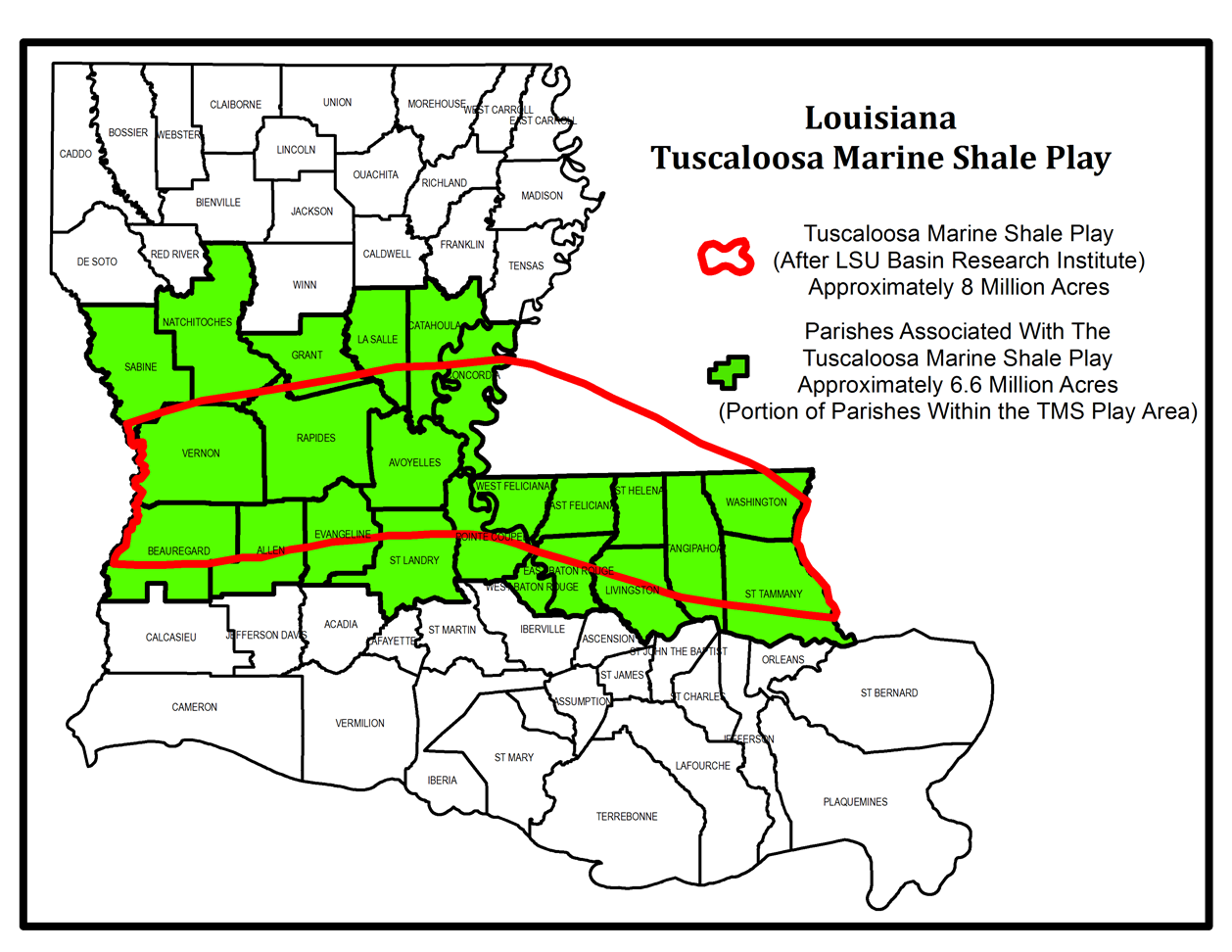 tuscaloosa shale county map